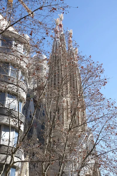Barcelona Spanien Februar 2019 Baslica Templo Expiatorio Sagrada Familia Ist — Stockfoto