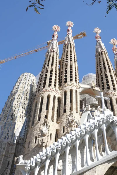 Barcelona Spanien Februar 2019 Baslica Templo Expiatorio Sagrada Familia Ist — Stockfoto