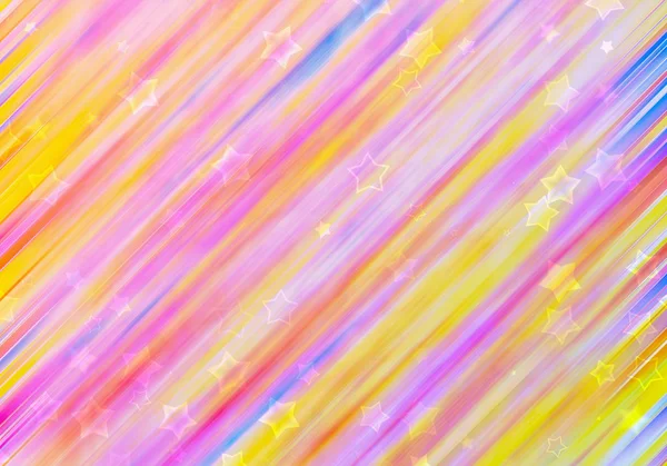 many painted stars on gradient background