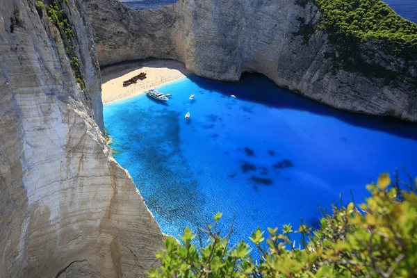 Greece Island Zakynthos Beautiful View Navagio Beach — Stock Photo, Image