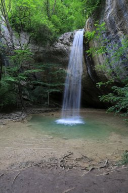 Kozyryok şelale Kobalar-Su Crimea'da görüntüleyin