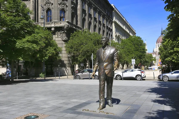 Венгрия Будапешт Июня 2019 Года Памятник Рональду Рейгану Президенту Соединенных — стоковое фото