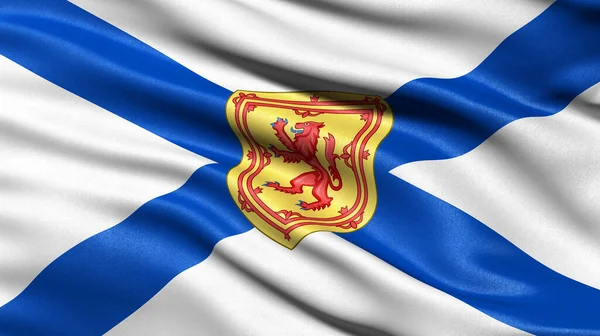 Vlag Van Nova Scotia Wapperend Wind Illustratie — Stockfoto