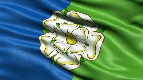 Die Flagge Von East Riding Yorkshire Weht Wind Illustration — Stockfoto