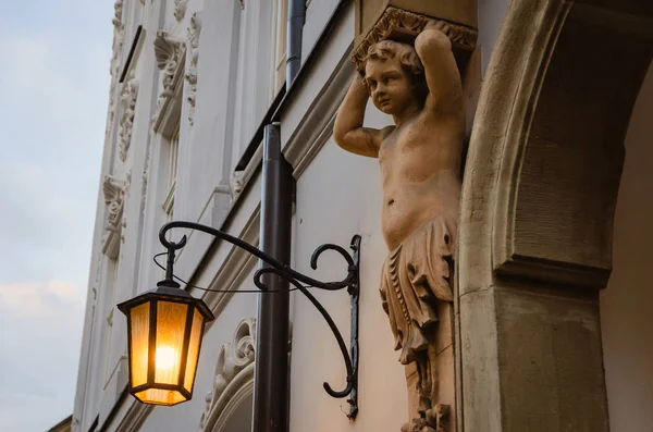 Lanterne forgée rue — Photo