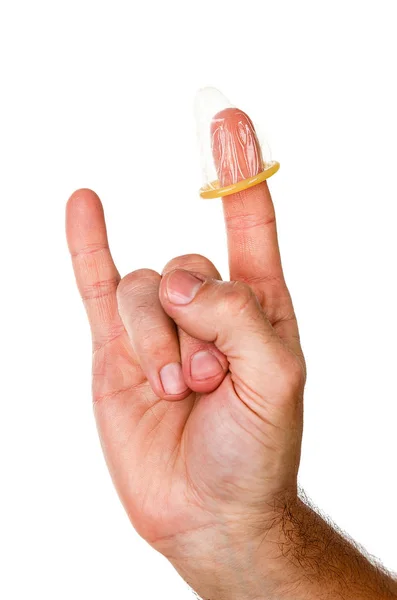 Gestenrock. Rockerfinger, Protest und Coolness. Schützen Sie sich und Sie werden gesund — Stockfoto