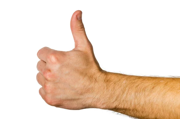 Gesture - thumb up, everything will be fine, ok. — Stock Photo, Image