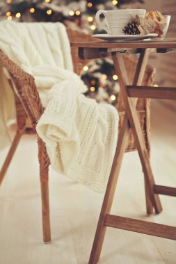 Noel evi dekorasyonu, güzel tatil dekorasyonu.. 