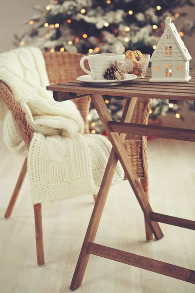 Noel evi dekorasyonu, güzel tatil dekorasyonu.. 