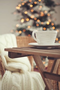 Noel evi dekorasyonu, güzel tatil dekorasyonu.. 