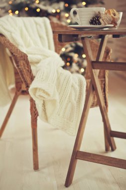 Noel evi dekorasyonu, güzel tatil dekorasyonu.. 