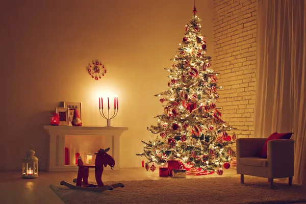 Kerstdecor in het huis. — Stockfoto