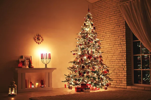 Wystrój świąteczny w domu. — Zdjęcie stockowe