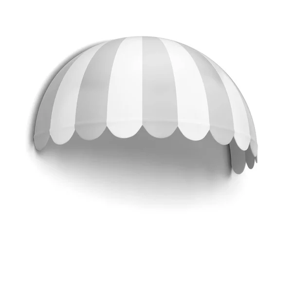 Spherical Store Awning Illustration Isolated White Background — Stock Photo, Image