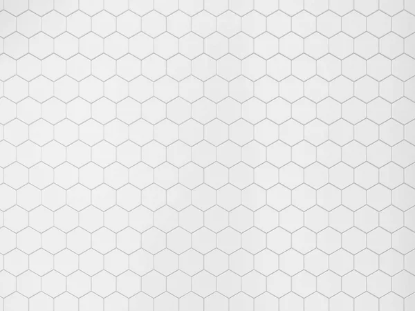 Azulejo Hexagonal Blanco Fondo —  Fotos de Stock