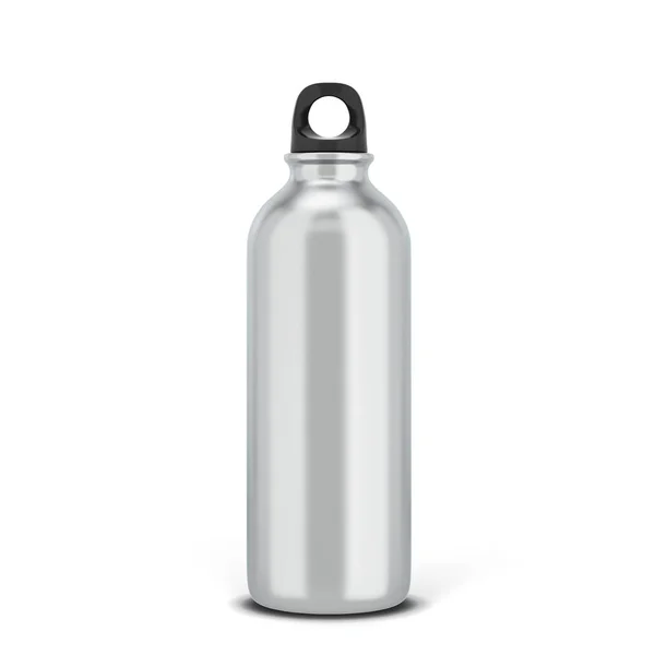 液体的空白运动瓶 在白色背景上隔离的插图 — 图库照片