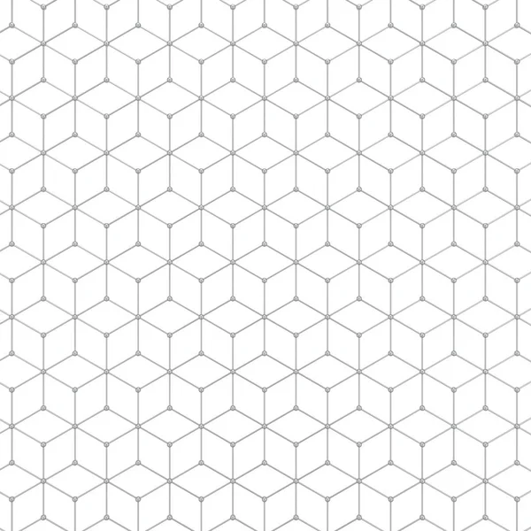Abstrakta Hexagon Mönster Illustration Isolerade Vit Bakgrund — Stockfoto
