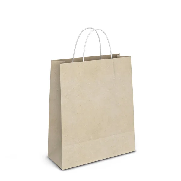 Blank Shopping Bag Mockup Illustration Isolated White Background — Stock Photo, Image