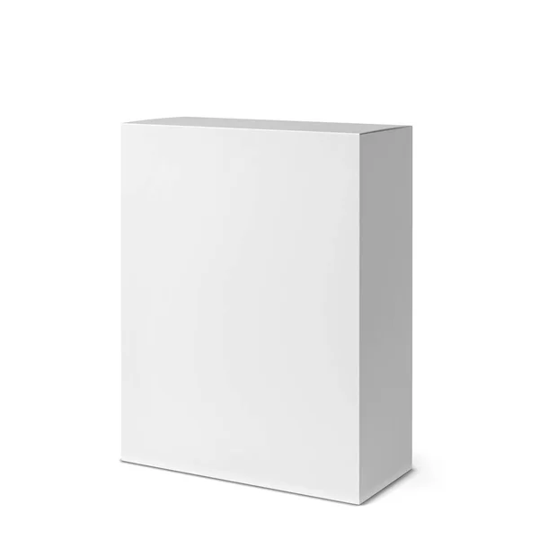 Modelo Caixa Branco Ilustração Isolado Fundo Branco — Fotografia de Stock