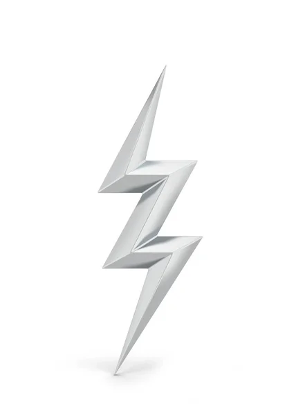 Symbol Blesku Lightning Ilustrace Izolované Bílém Pozadí — Stock fotografie