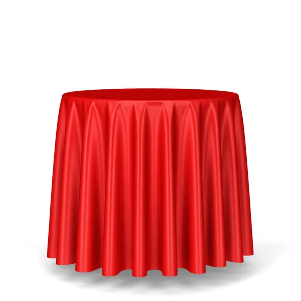 Blank Tablecloth Illustration Isolated White Background — Stock Photo, Image