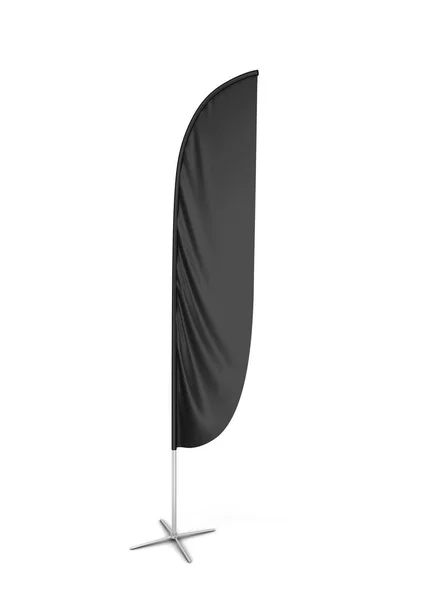 Bandera Bandera Plumas Blanco Ilustración Aislada Sobre Fondo Blanco —  Fotos de Stock
