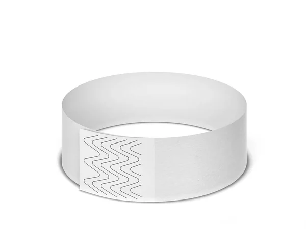 Blanco Papier Evenement Armband Illustratie Geïsoleerd Witte Achtergrond — Stockfoto