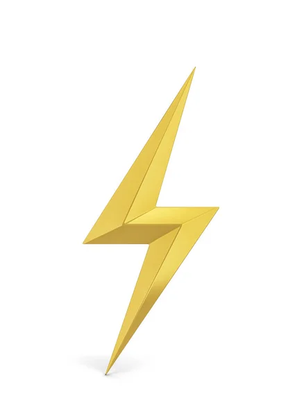 Symbol Blesku Lightning Ilustrace Izolované Bílém Pozadí — Stock fotografie