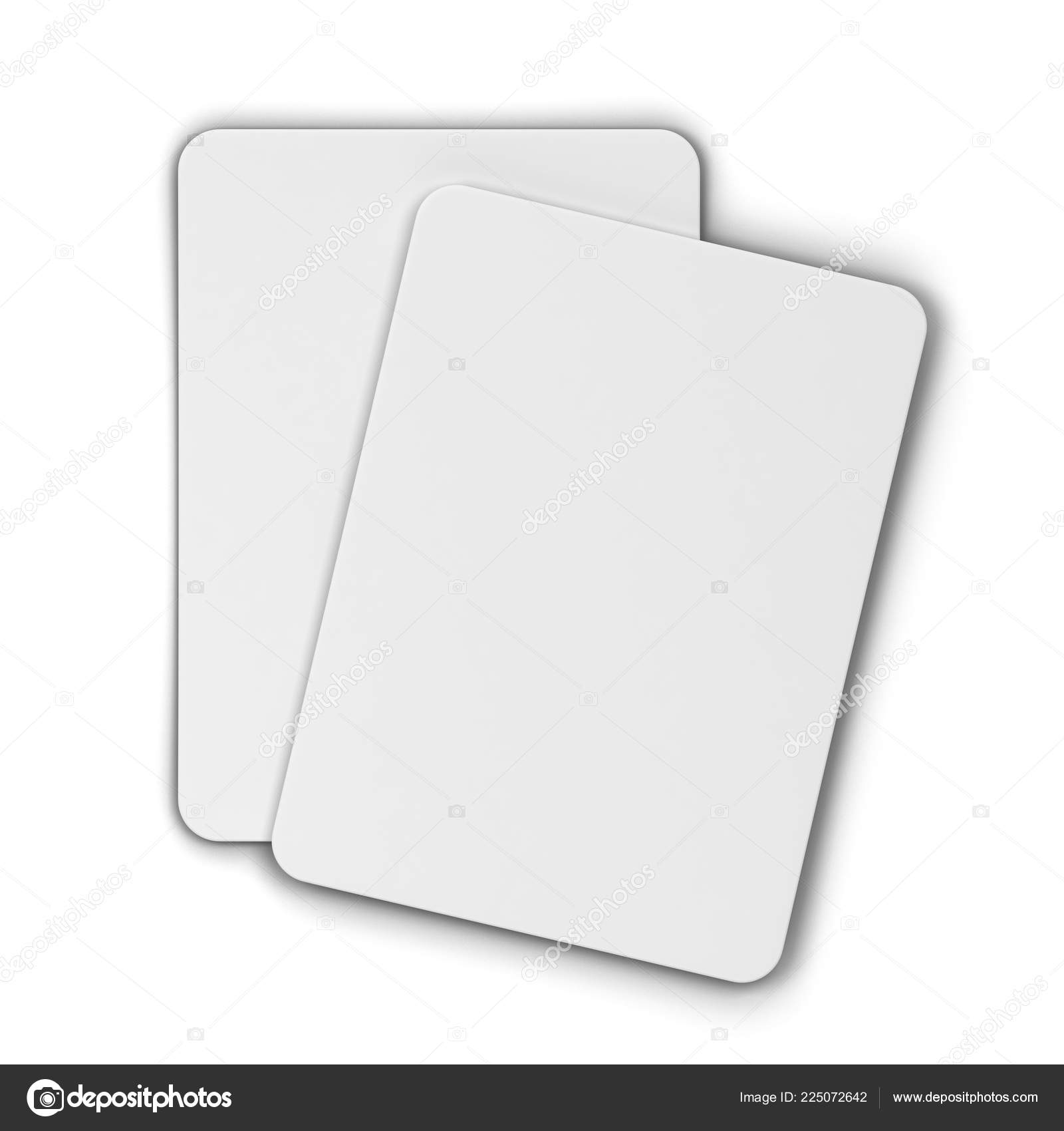 Blank Playing Cards Poker Other Games Illustration Isolated White  Background Stock Photo by ©montego 225072642