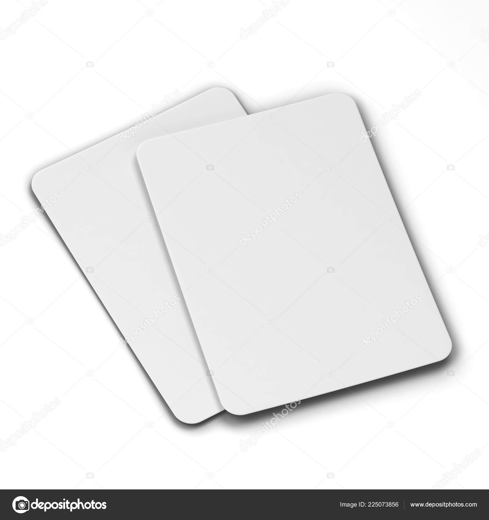 Blank Playing Cards Poker Other Games Illustration Isolated White