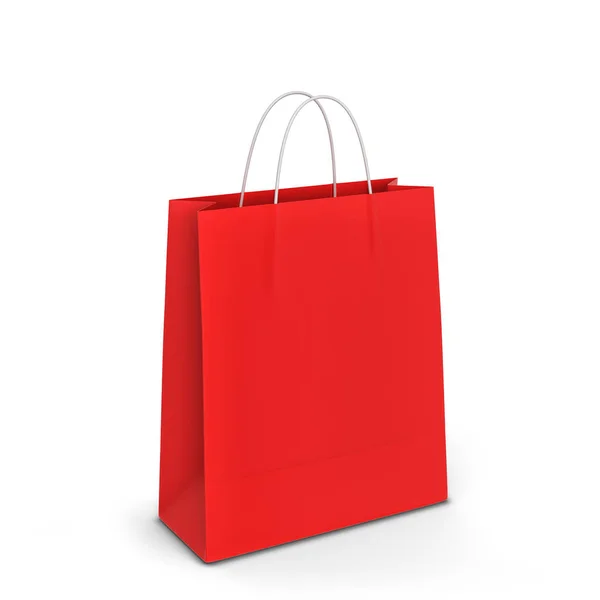 Blank Shopping Bag Mockup Illustration Isolated White Background — Stock Photo, Image