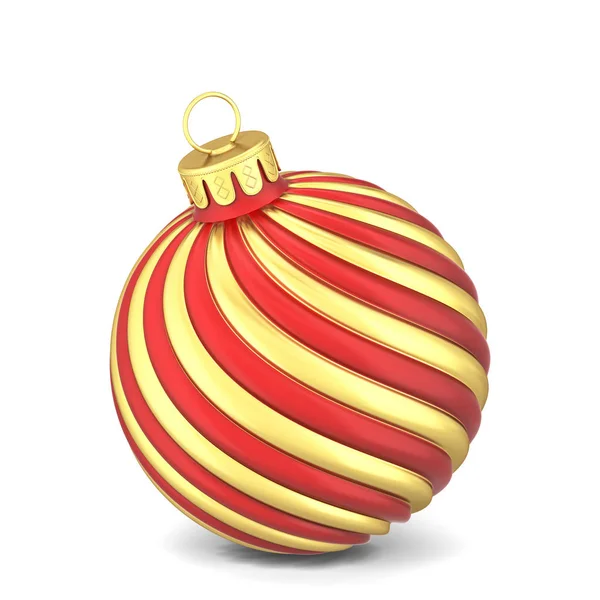 Рождественская Игрушка Трехмерная Иллюстрация Белом Фоне — стоковое фото
