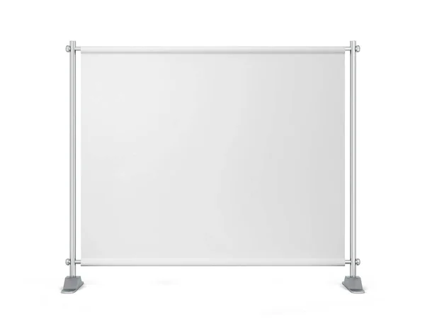 Blank Backdrop Banner Illustration Isolated White Background — Stock Photo, Image