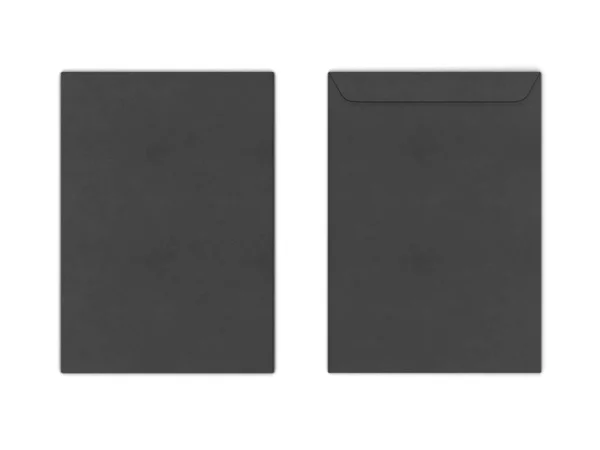 Üres Papír Boríték Illusztráció Elszigetelt Fehér Background — Stock Fotó