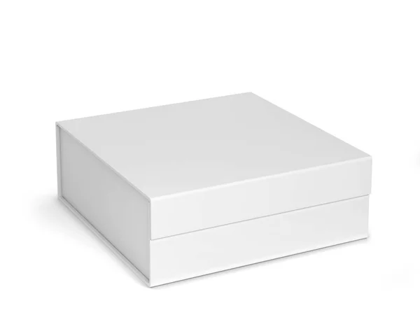 Порожній Пакет Коробки Ілюстрація Ізольована Білому Тлі — стокове фото