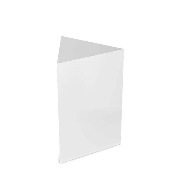 Driehoekig Prisma Figuur Illustratie Geïsoleerd Witte Achtergrond — Stockfoto
