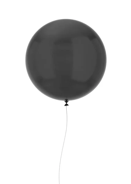 Vliegende Ronde Ballon Illustratie Geïsoleerd Witte Achtergrond — Stockfoto