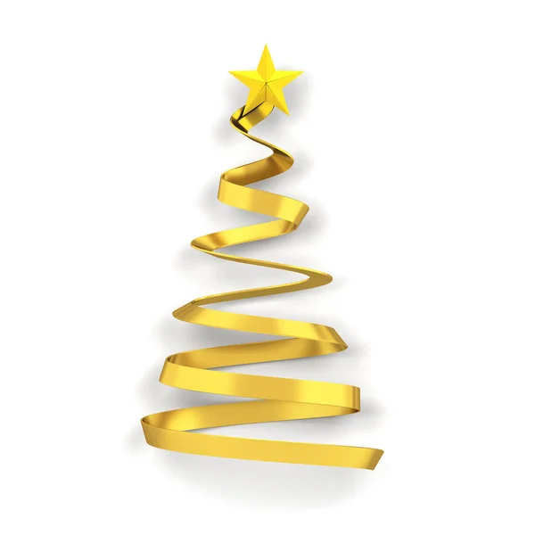 Minimalistic Style Christmas Tree Star Illustration — Stock Photo, Image