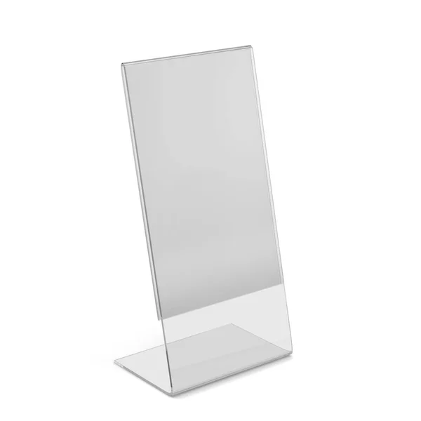 Acrylic Holder Stand Illustration Isolated White Background — Stock Photo, Image