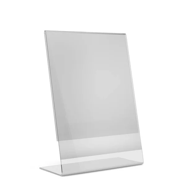 Acrylic Holder Stand Illustration Isolated White Background — Stock Photo, Image