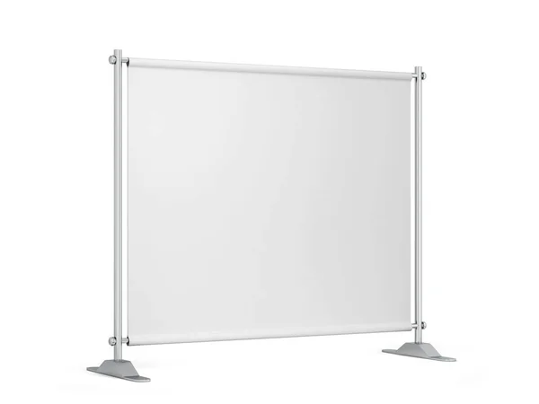 Blank Backdrop Banner Illustration Isolated White Background — Stock Photo, Image