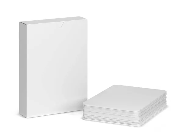 Playing Cards Mockup Illustration Isolated White Background — Stock Photo, Image