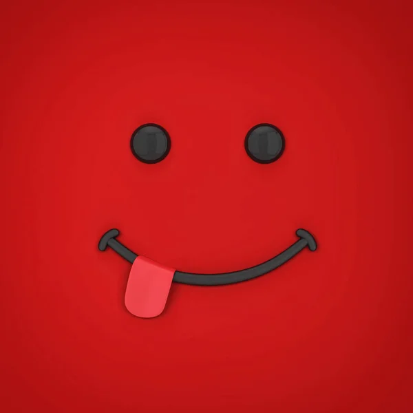 Emoji Cara Sonriente Ilustración — Foto de Stock