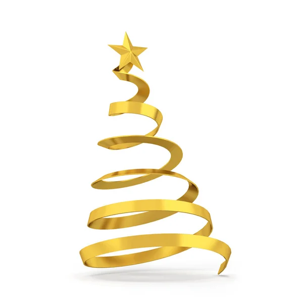 Minimalistic Style Christmas Tree Star Illustration — Stock Photo, Image