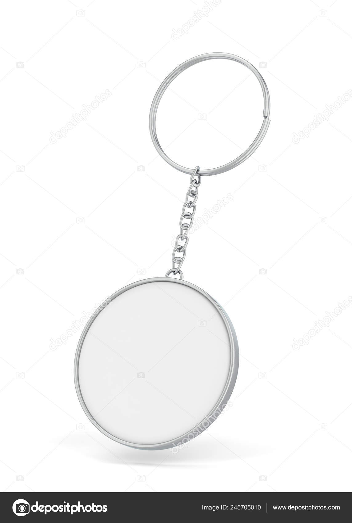 Download Blank Metallic Keychain Mockup Illustration Isolated White Background Stock Photo Image By C Montego 245705010