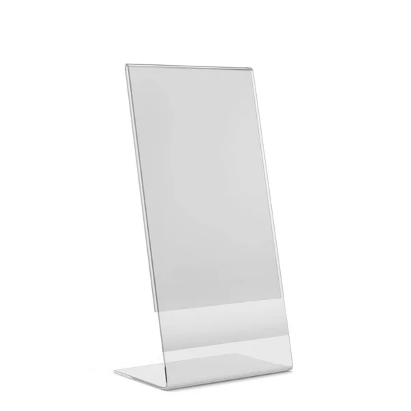 Acrylic Holder Stand Illustration Isolated White Background — Stock Photo, Image