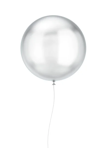 Flygande Rund Ballong Illustration Isolerade Vit Bakgrund — Stockfoto