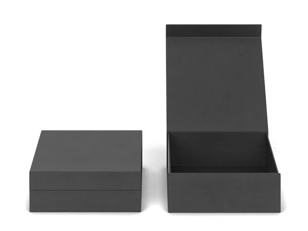 空白のボックス パッケージ 白い背景で隔離の — ストック写真