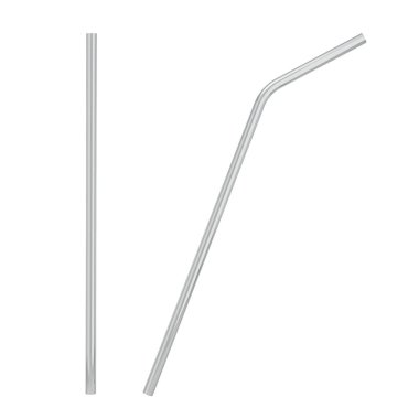 Metal straw to use instead of plastic one clipart