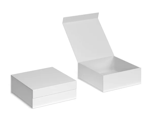 Paquete caja en blanco — Foto de Stock